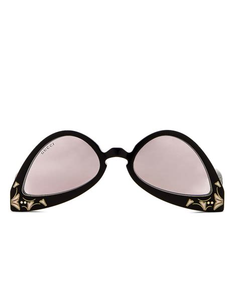 upside down gucci sunglasses|Gucci inverted cat eye glasses.